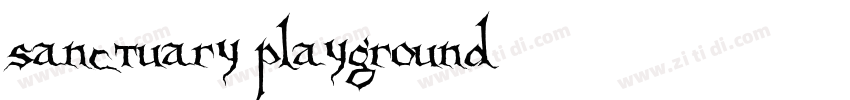 Sanctuary Playground字体转换